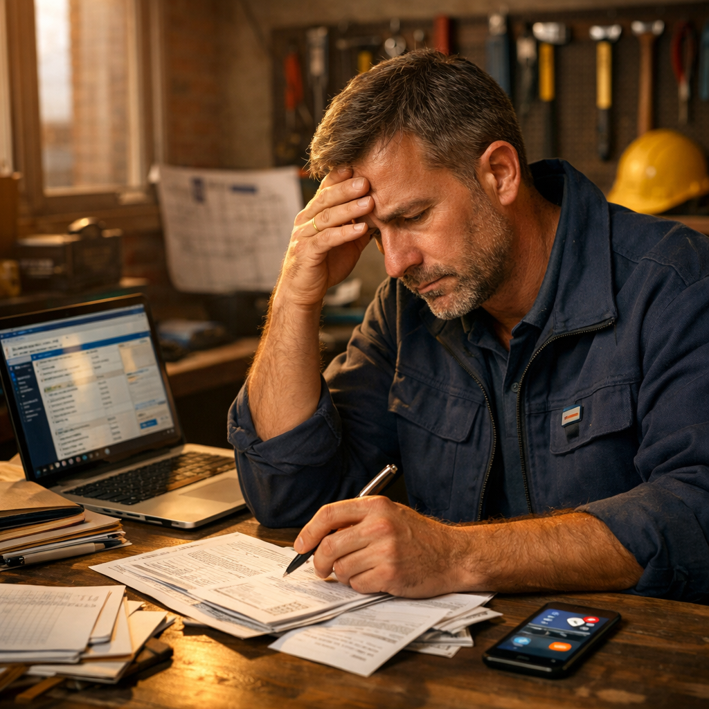 Handwerker bei der Arbeit